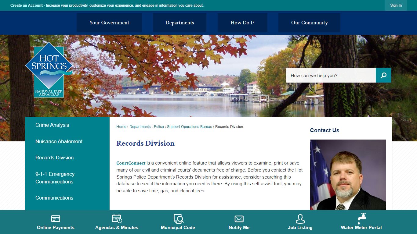 Records Division | Hot Springs, AR - Official Website